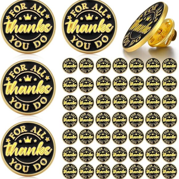 Other - 50 Pcs Employee of The Month Lapel Pin Bulk Star Recognition Appreciation Gift E